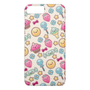 かわいい落書きのかわいいの子供パターン iPhone 8 PLUS/7 PLUSケース