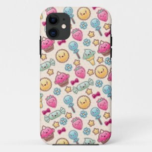 かわいい落書きのかわいいの子供パターン iPhone 11 ケース