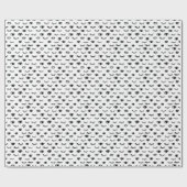 かわいい落書きのまつげパターン ラッピングペーパー (フラット)