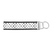 かわいい落書きのまつげパターン リストバンドキーホルダー (鍵右)