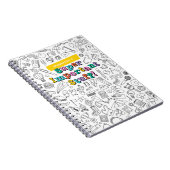 かわいい落書きのオーダーメイドノート ノートブック (右側)