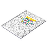 かわいい落書きのオーダーメイドノート ノートブック (左側)