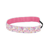 かわいい落書きのマニキュアパターン アスレチックヘッドバンド (右)