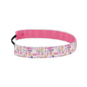 かわいい落書きのマニキュアパターン アスレチックヘッドバンド (左)