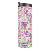 かわいい落書きのマニキュアパターン タンブラー (回転右)
