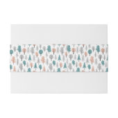 かわいい落書きの森林パターン 招待状ベリーバンド (裏面例)