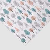 かわいい落書きの森林パターン 薄葉紙 (詳細)