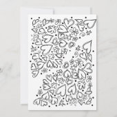 かわいい落書きナースの卒業パーティー  招待状 (裏面)