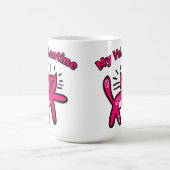 かわいい落書きバレンタイン猫 コーヒーマグカップ (中央)
