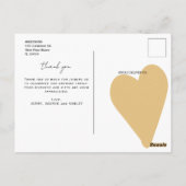 かわいい落書きマルチフォト感謝ベイビーシャワー ポストカード (裏面)