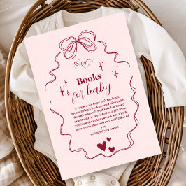 かわいい落書き手描きリボン絵本 ベイビー用 エンクロージャーカード