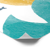 かわいい落書き潜水艦 | 探索 ポスター (角)