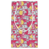 かわいい落書き2のかわいいの子供パターン スモールペーパーバッグ (正面)