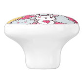 かわいい落書き2のかわいいの子供パターン セラミックノブ (側面)