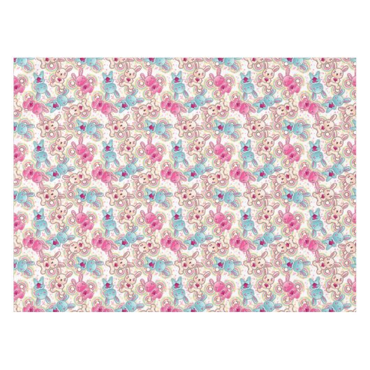 かわいい落書き2のかわいいの子供パターン テーブルクロス (正面(横))