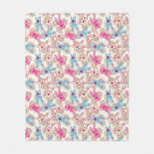 かわいい落書き2のかわいいの子供パターン フリースブランケット (正面)