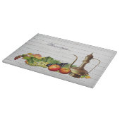 かわいい葡萄と葡萄酒のフローラ自然 カッティングボード (角)