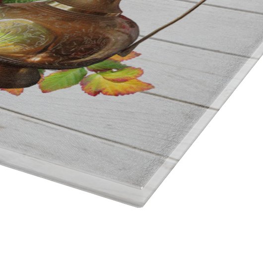 かわいい葡萄と葡萄酒のフローラ自然 カッティングボード (角)