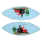 かわいい蒸気機関車マンガイラストレーション アメリカンフットボール (パネル)