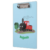 かわいい蒸気機関車マンガイラストレーション クリップボード (左)