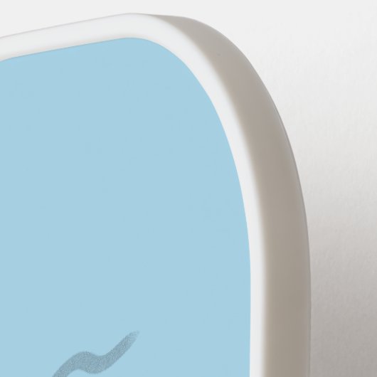 かわいい蒸気機関車マンガイラストレーション ピックルボールラケット (左詳細)