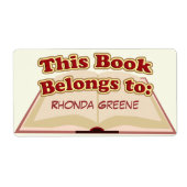 かわいい蔵書票 ラベル (正面)