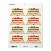 かわいい蔵書票 ラベル (フルシート)