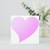 かわいい薄紫ピンクのビッグハートミニマルモダンスト (スタンド正面)