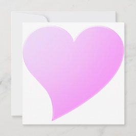 かわいい薄紫ピンクのビッグハートミニマルモダンスト