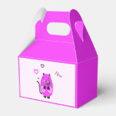 かわいい薄紫猫 フェイバーボックス (裏面サイド)