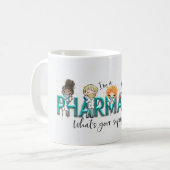 かわいい薬剤師スーパーパワー コーヒーマグカップ (正面左)