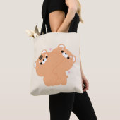 かわいい虎のカップル トートバッグ (クローズアップ)