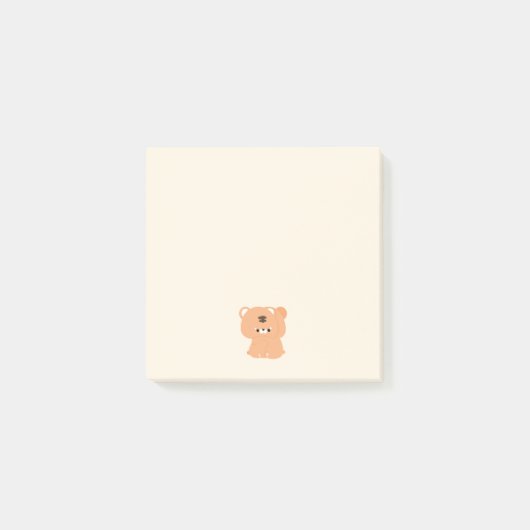 かわいい虎のカップル ポストイット (正面)