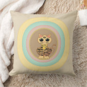 かわいい虎の猫 クッション (ブランケット)