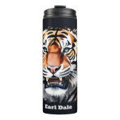 かわいい虎好きな人名前を書く タンブラー (正面)