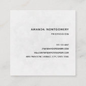 かわいい虎猫子猫ちゃんビックリ スクエア名刺 (裏面)