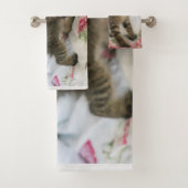 かわいい虎猫子猫ちゃんビックリ バスタオルセット (インサイチュ)