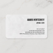 かわいい虎猫子猫ちゃんビックリ 名刺 (裏面)