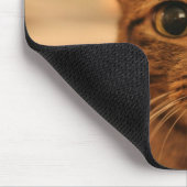 かわいい虎猫猫の顔のmousepad マウスパッド (コーナー)