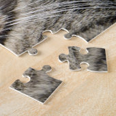 かわいい虎猫猫はとの上がりました ジグソーパズル (側面)