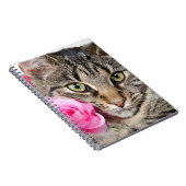 かわいい虎猫猫はとの上がりました ノートブック (右側)