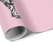 かわいい虎猫10代のクイーンピンクカラフルアートラッピング ラッピングペーパー (ロールコーナー)