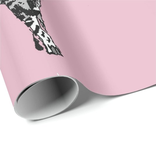 かわいい虎猫10代のクイーンピンクカラフルアートラッピング ラッピングペーパー (ロールコーナー)