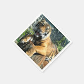 かわいい虎 スタンダードカクテルナプキン (角)