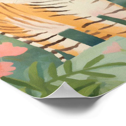 かわいい虎 ポスター (角)