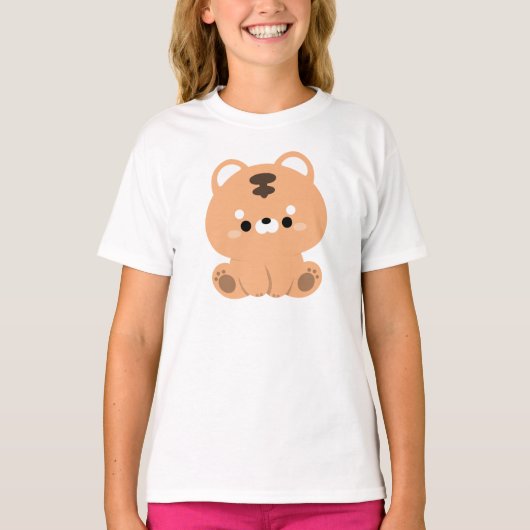 かわいい虎 Tシャツ (正面)