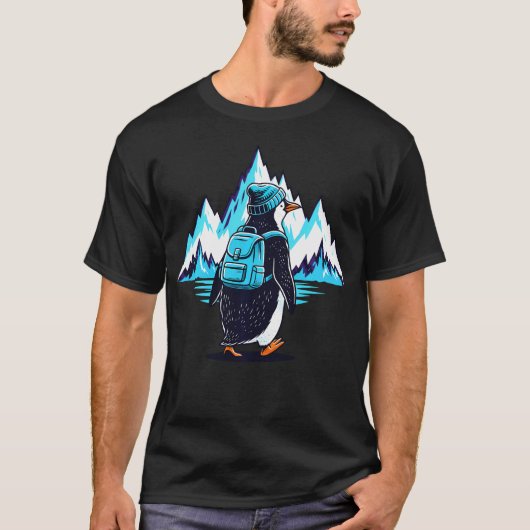 かわいい虚無主義者の孤独なペンギン Tシャツ (正面)