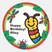 かわいい虫と昆虫の子供の誕生日