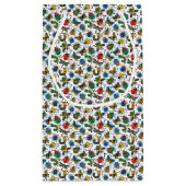 かわいい虫と虫の子供の誕生日パーティー スモールペーパーバッグ (裏面)