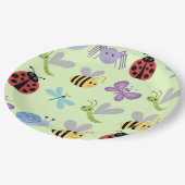 かわいい虫の紙皿 ペーパープレート (アングル)